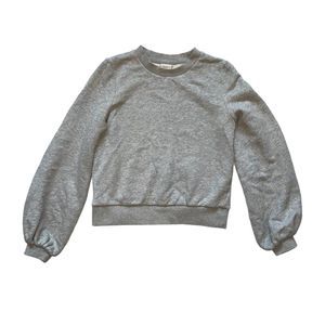 A new day Womens XS gray puff sleeve pullover sweater